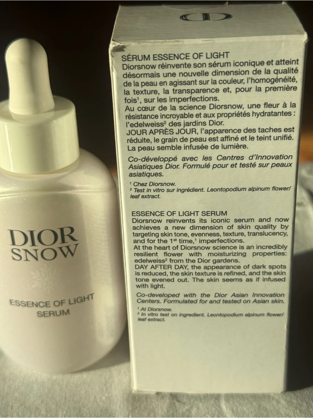 Dior Snow Essence of Light Brightening Serum 1.7 oz 50ml New in Box
